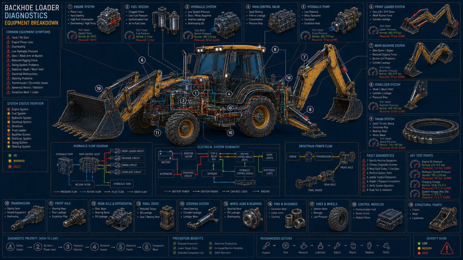 Backhoe Loader Equipment Breakdown
