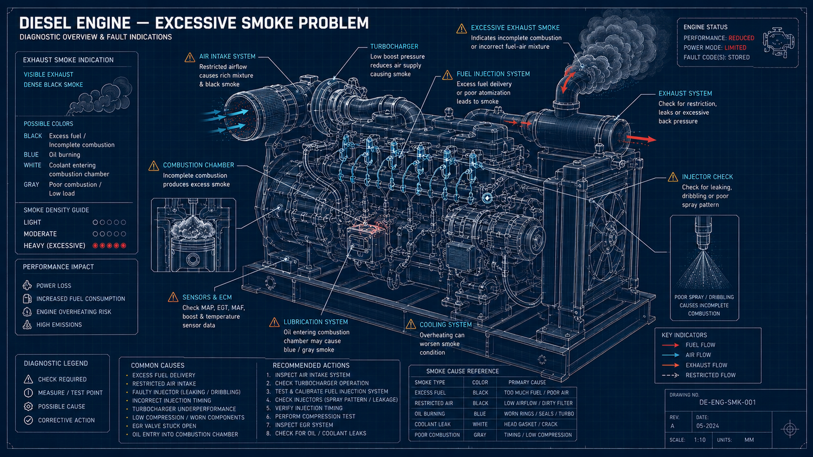 Diesel Engine Excessive Smoke Problem