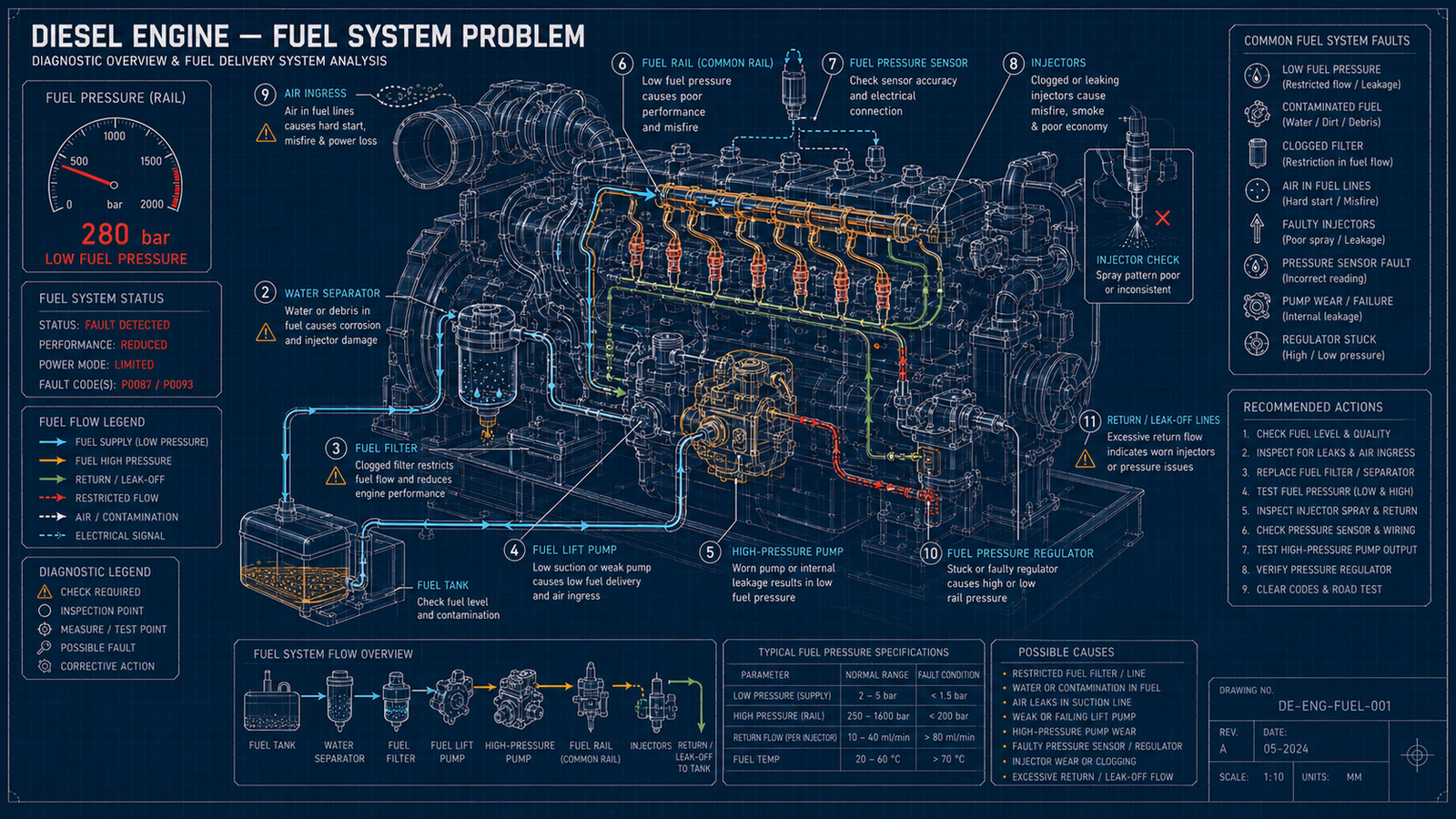 Diesel Engine - Fuel System Problem