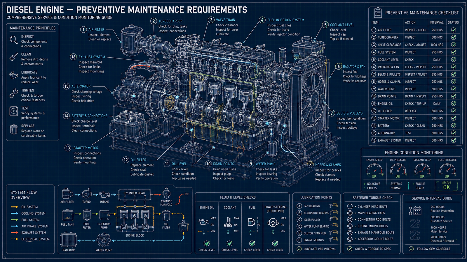 Diesel Engine - Preventive Maintenance Requirements