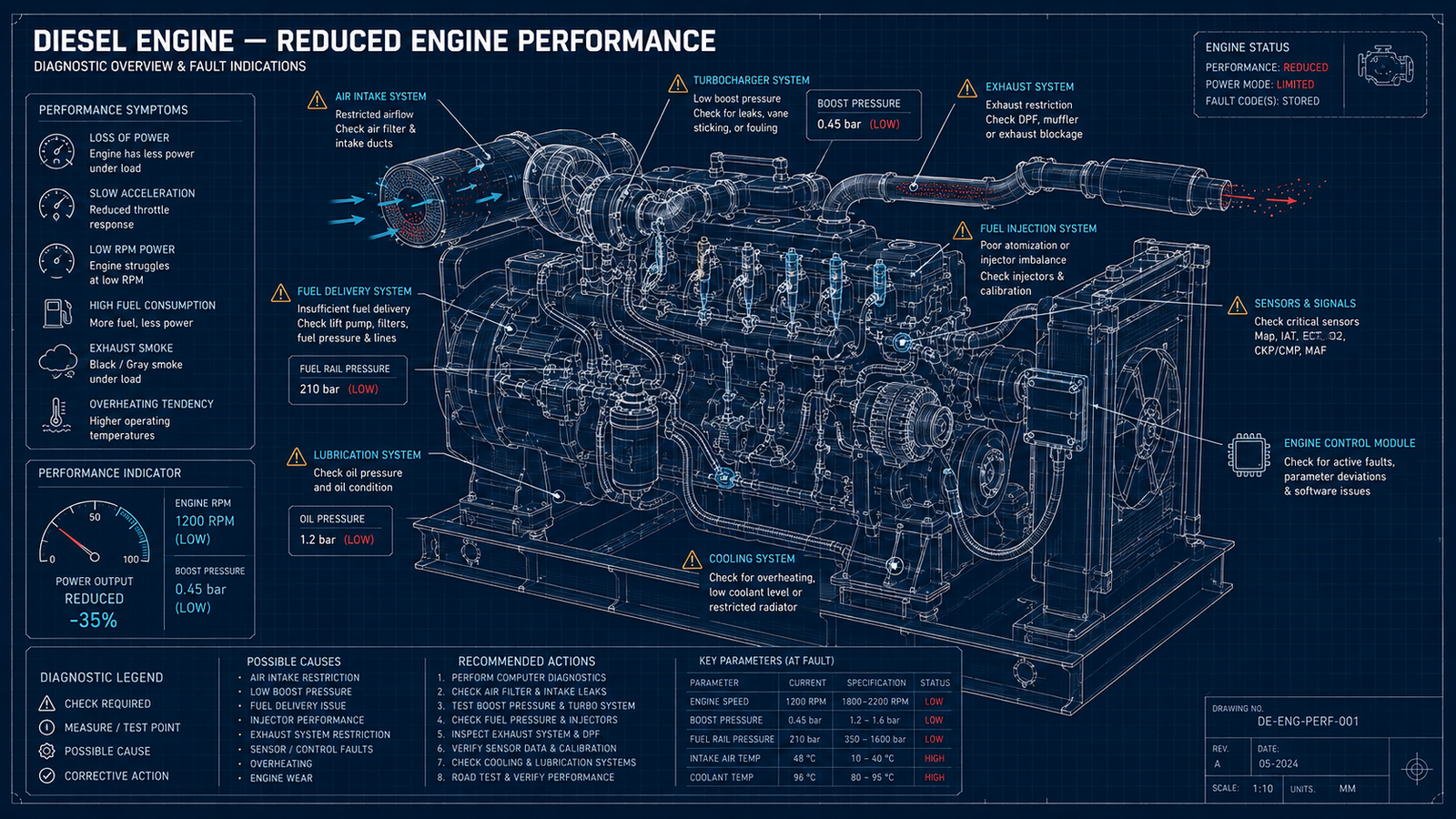 Diesel Engine Reduced Engine Performance
