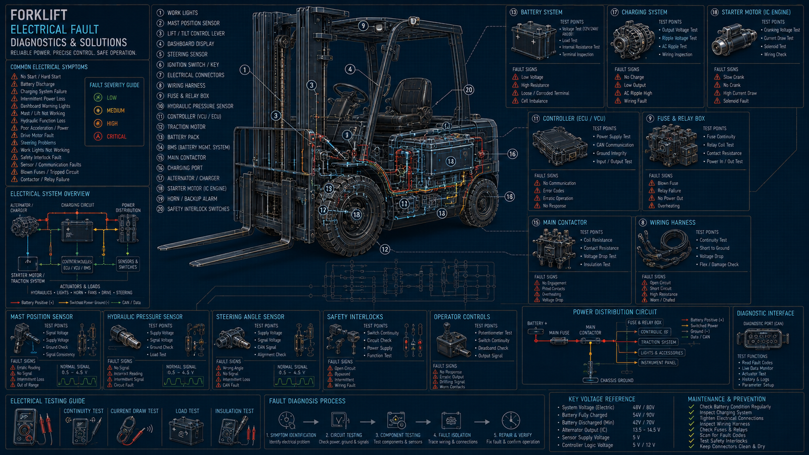 Forklift Electrical Fault