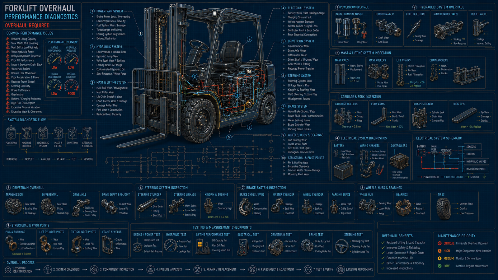 Forklift Performance Issues Requiring Overhaul