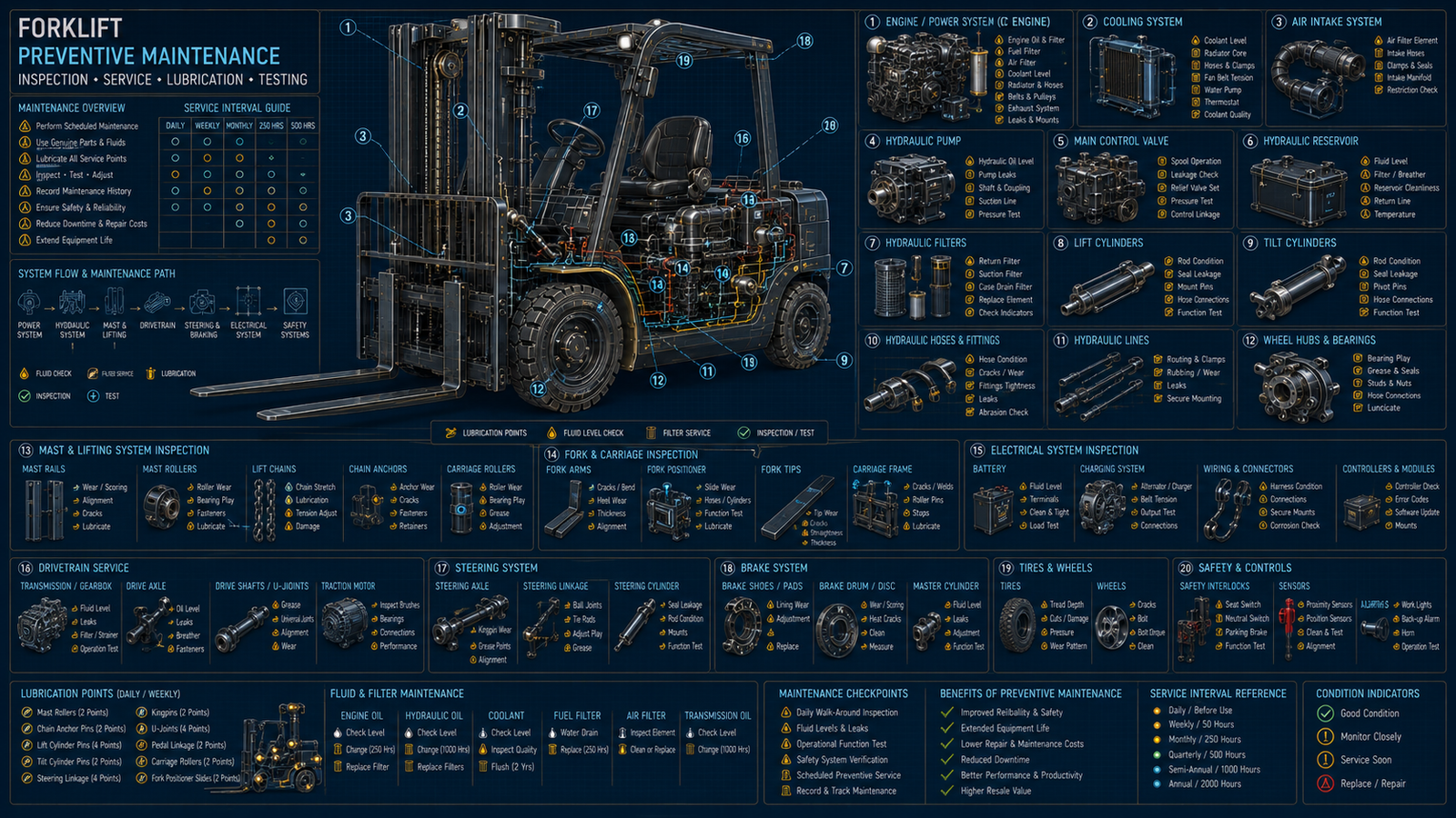 Forklift Preventive Maintenance Requirements