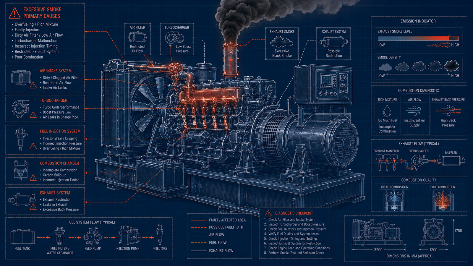 Generator Excessive Smoke Problem