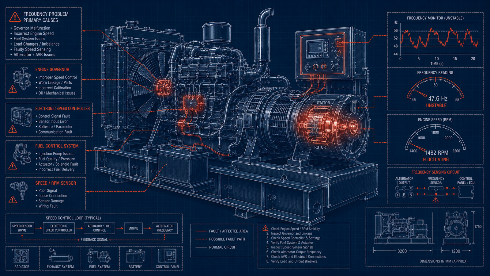 Generator Frequency Problem