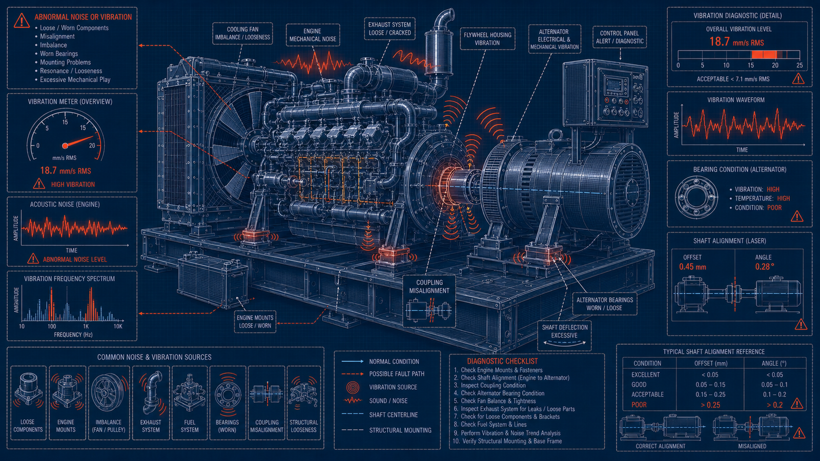 Generators Abnormal Noise Or Vibration