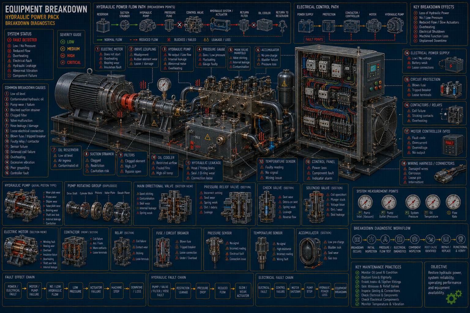 Hydraulic Power Pack - Equipment Breakdown