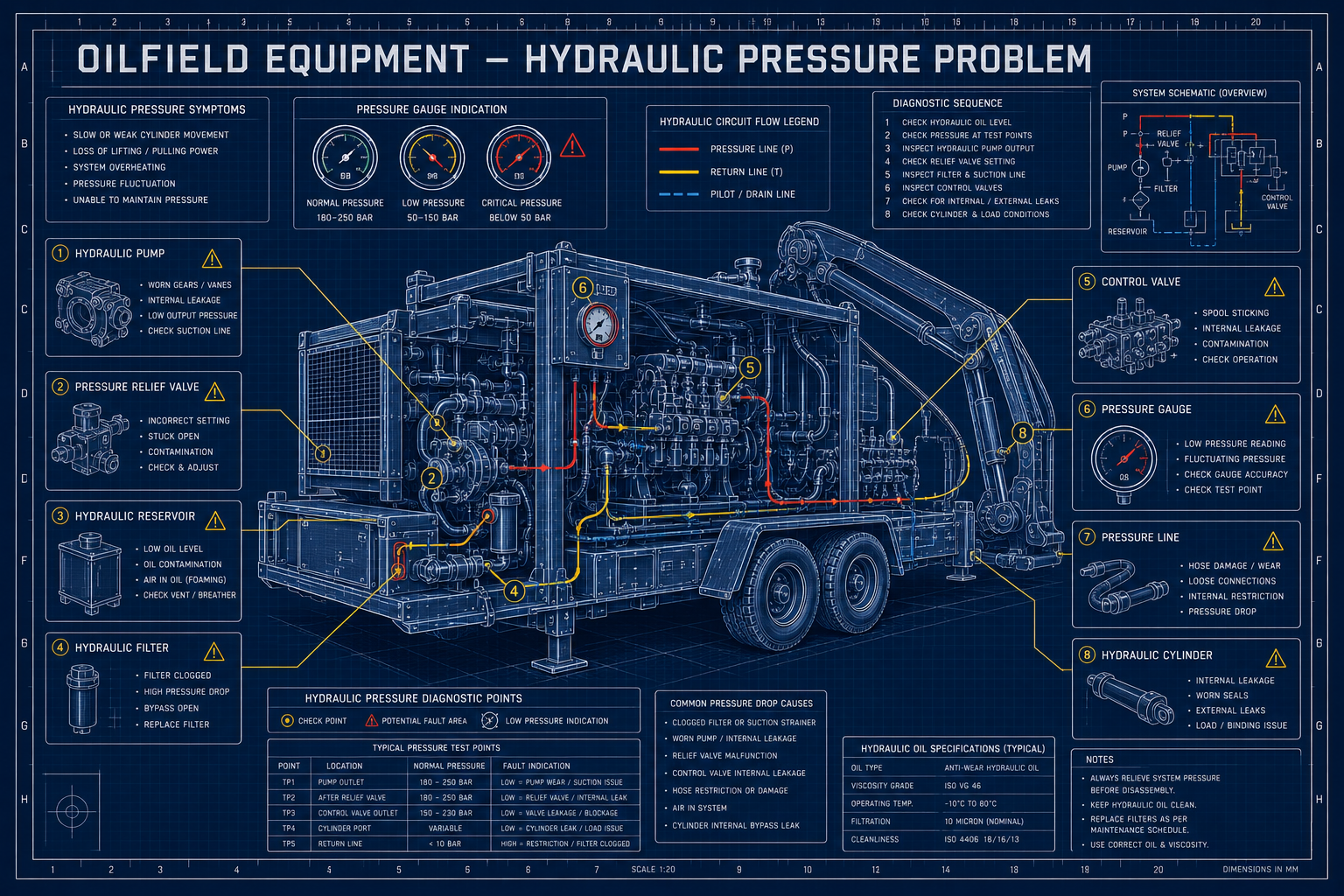 Oilfield Equipment - Hydraulic Pressure Problem