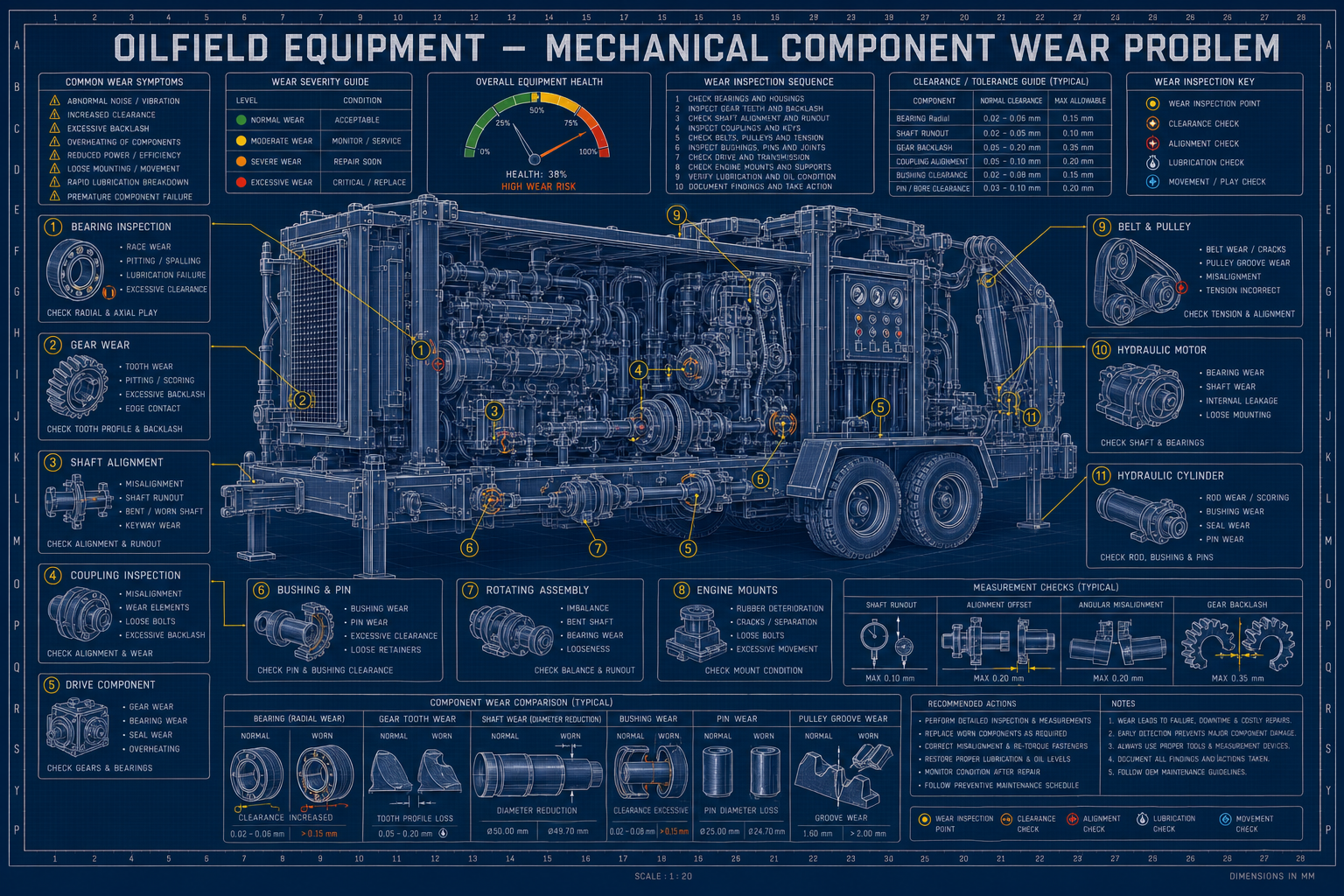 Oilfield Equipment - Mechanical Component Wear Problem