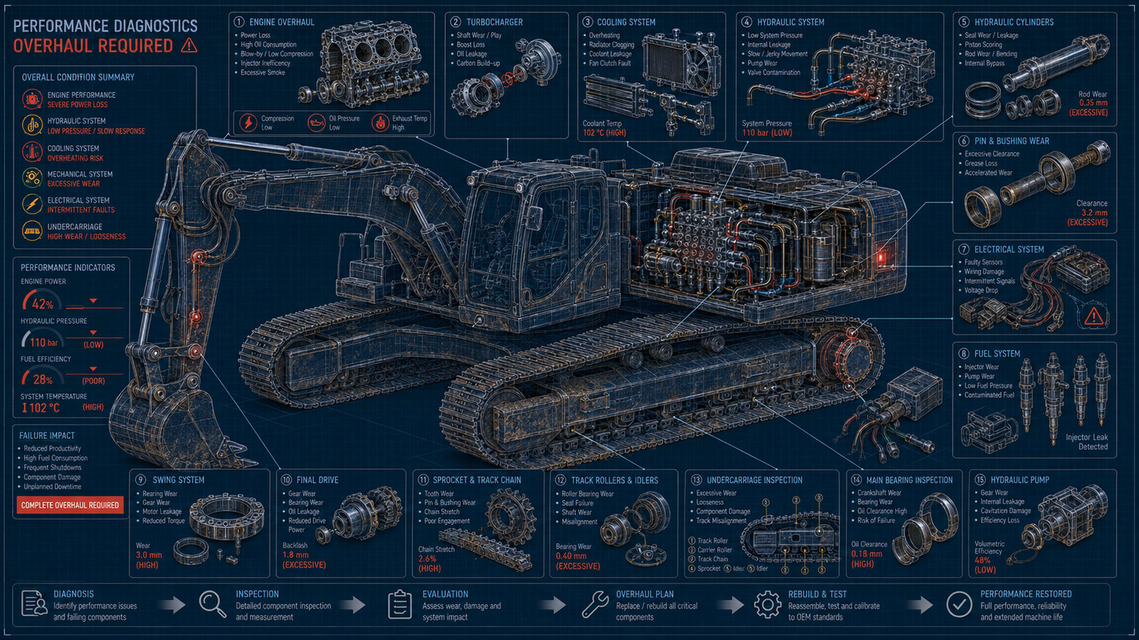 Performance issues requiring overhaul