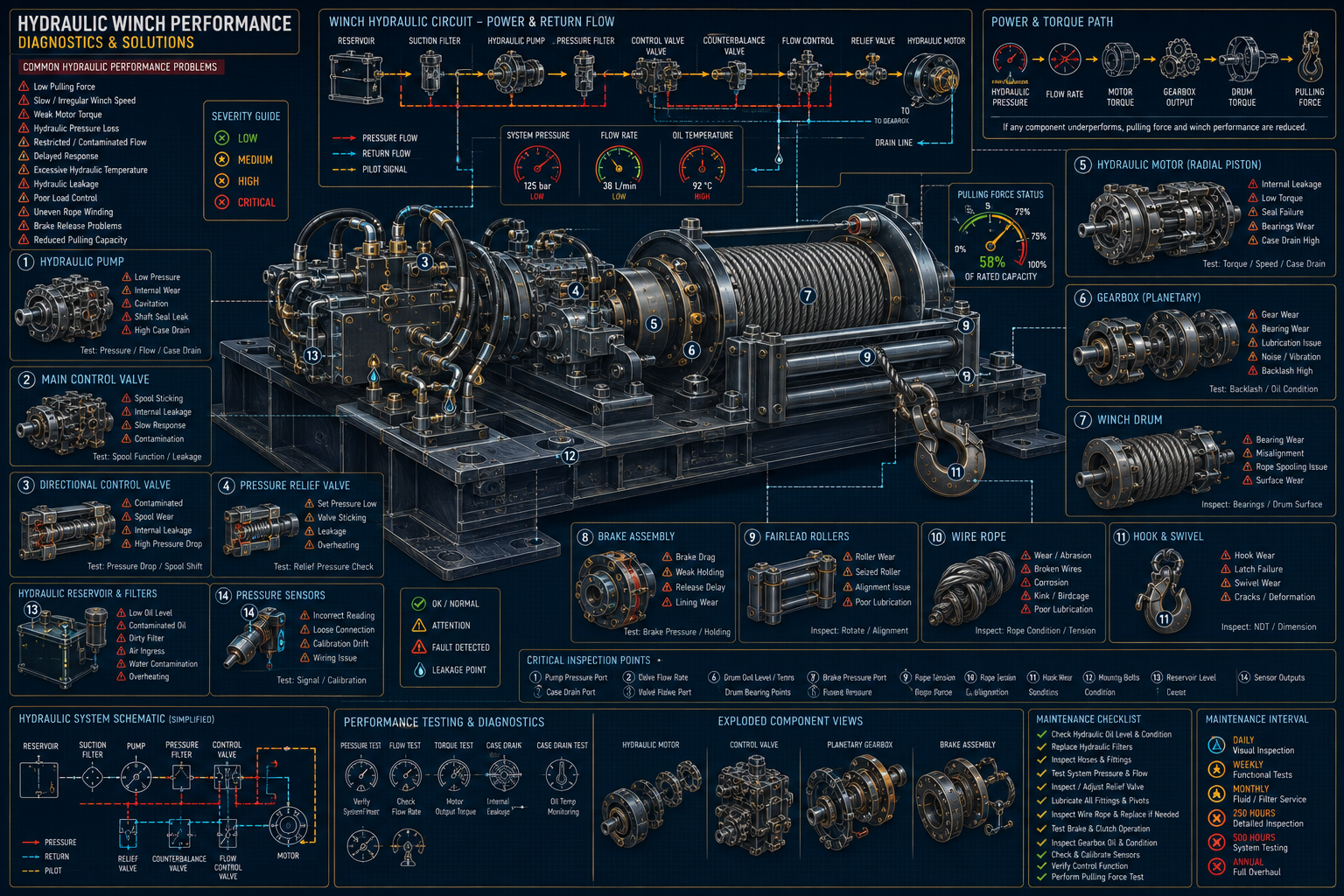 Winch Hydraulic Performance