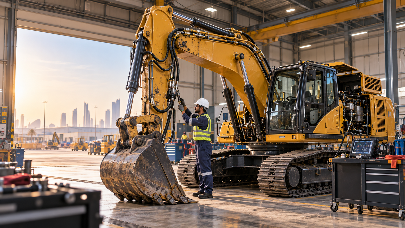 Excavator Hydraulic Problems - Abu Dhabi