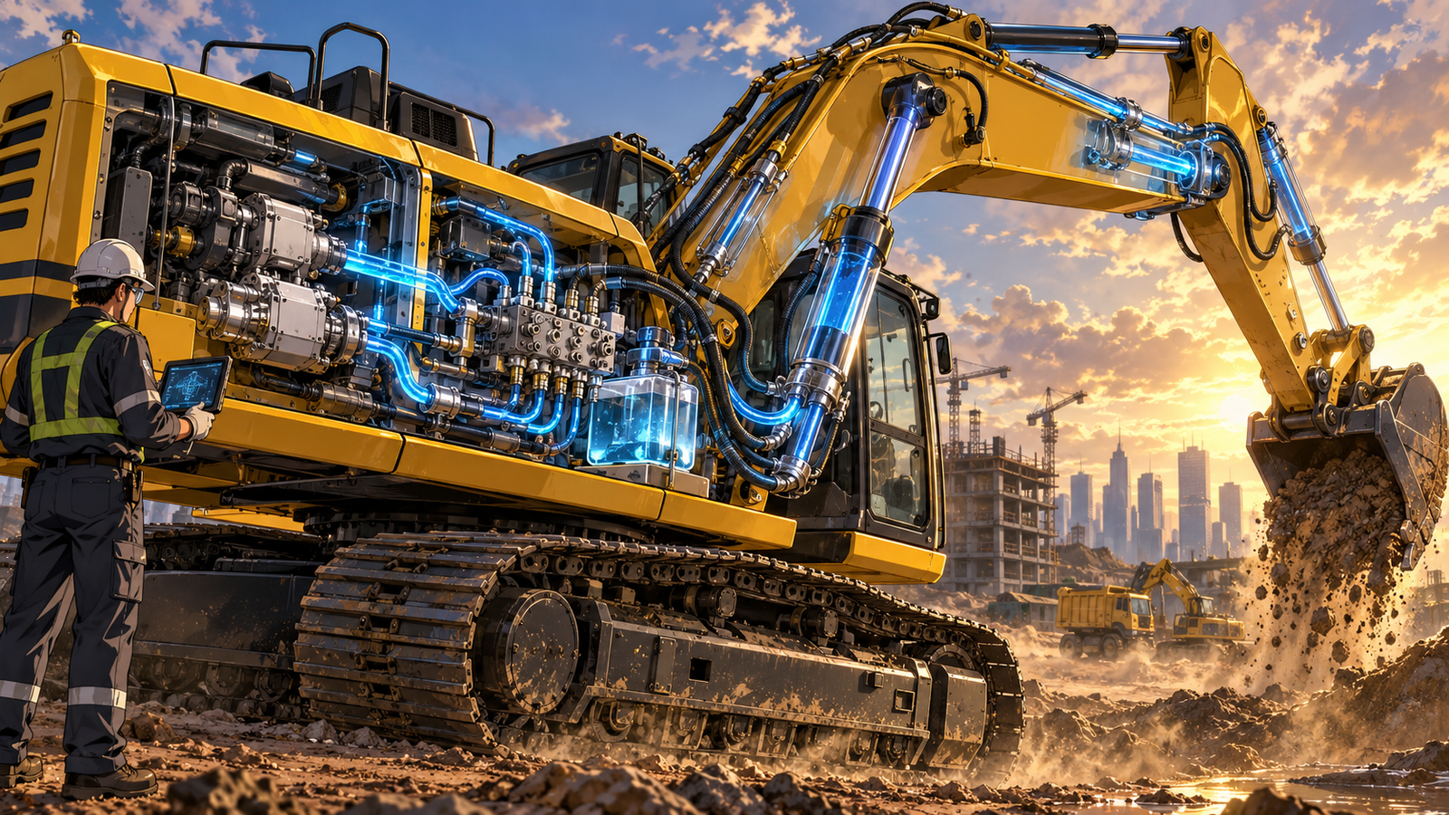How An Excavator Hydraulic System Works